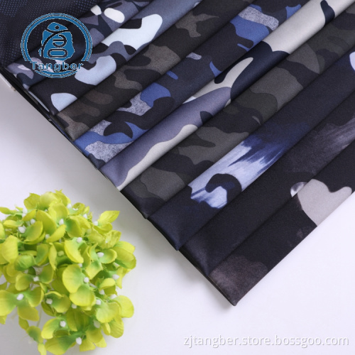 Tissu tricoté en jersey imprimé personnalisé en polyester imperméable